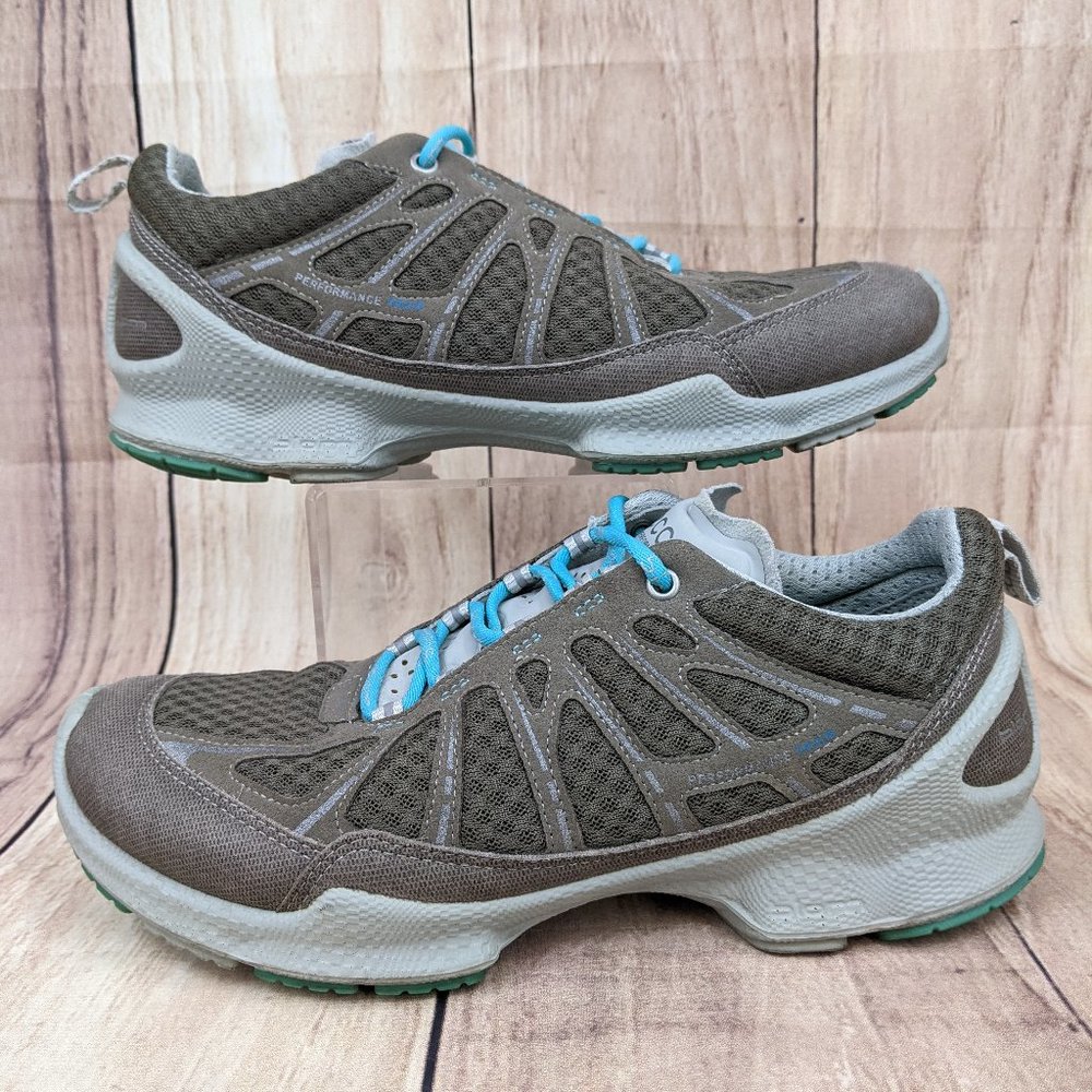 ECCO Biom Train Cross Trainer Shoes EU 36 (US 5-5.5) Gray/Aqua - Picture 7 of 9